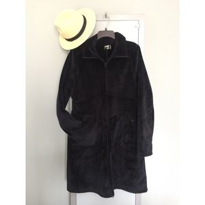Black Athleta Trench Style Coat